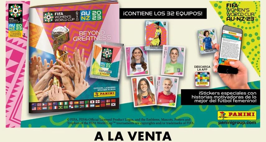 Lbum Panini Para El Mundial Femenino Sale A La Venta En Panam