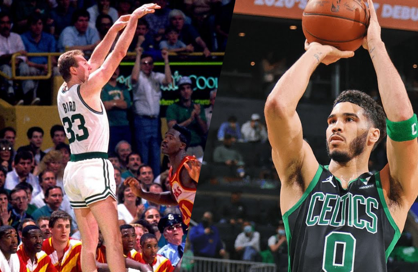 NBA Jayson Tatum igualó registros de Larry Bird