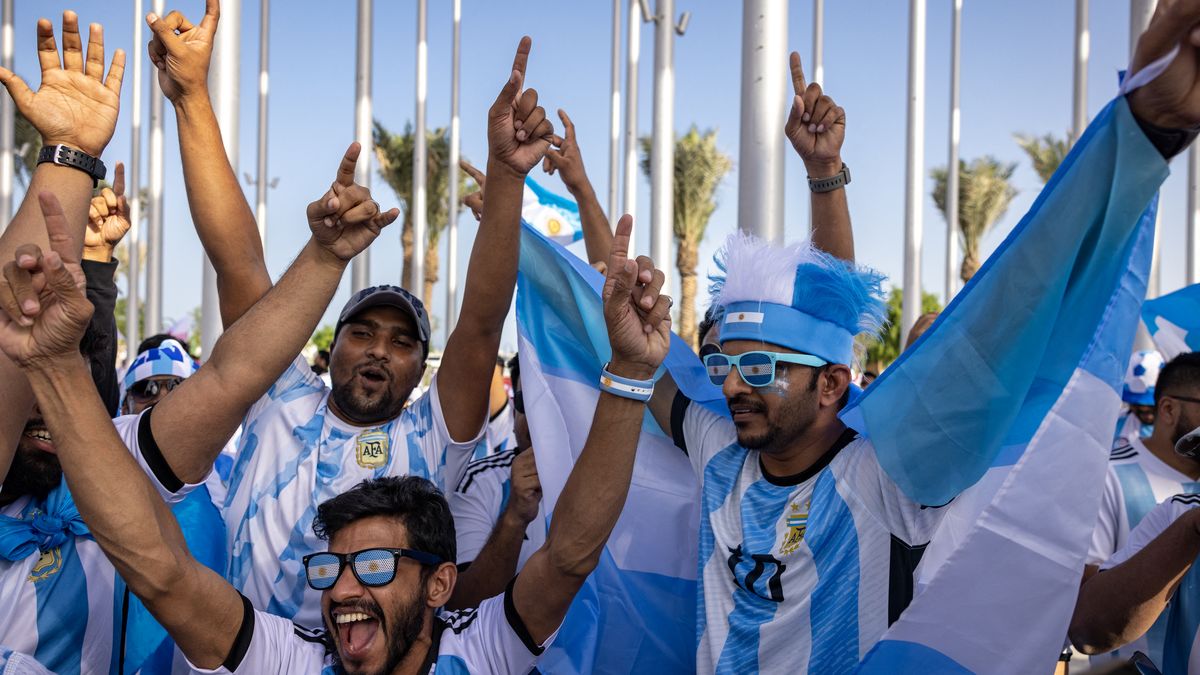 Qatar 2022 Argentina Fans Qatar pasión fuera de fronteras