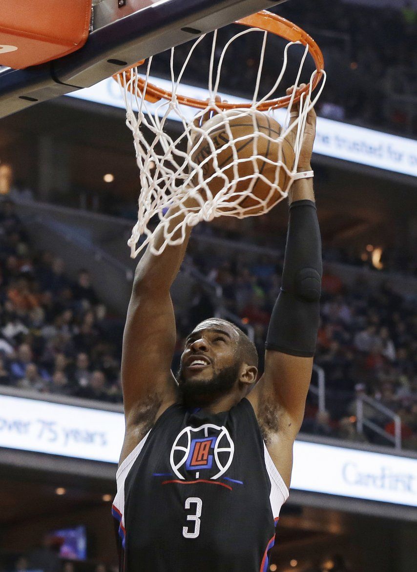 Paul y Crawford lucen en triunfo de Clippers sobre Wizards