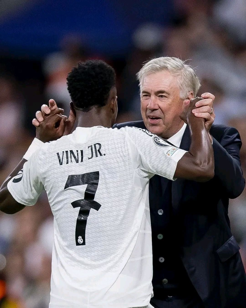 Vinícius Jr y un lindo mensaje para Ancelotti: Te espero en Brasil