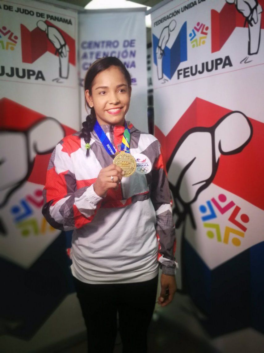 Kristine Jiménez llegó a Panamá tras el Oro en Barranquilla 2018