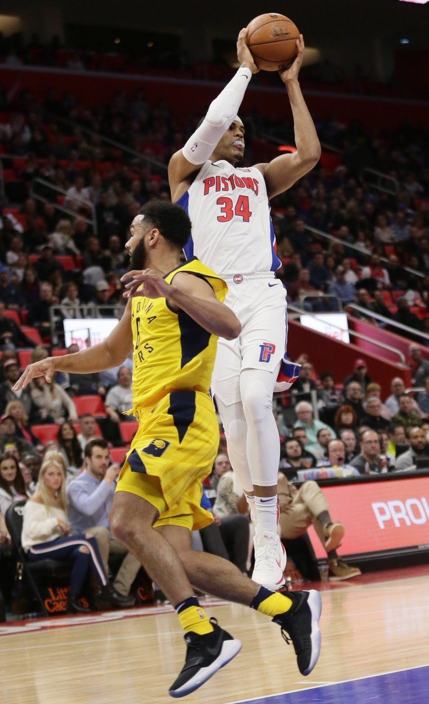 Con 30 puntos de Harris, Pistons aplastan a Pacers