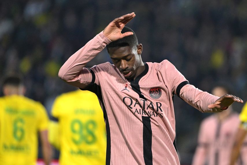 PSG destaca evolución favorable en lesión de Ousmane Dembélé