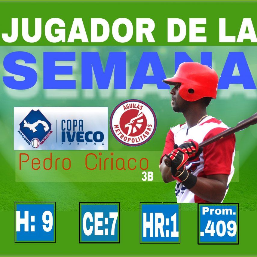 Dominicano Pedro Ciriaco es el jugador de la semana en Probeis
