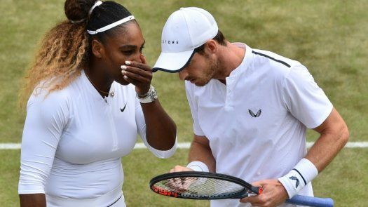 Andy Murray y Serena Williams caen en los dobles mixtos de Wimbledon