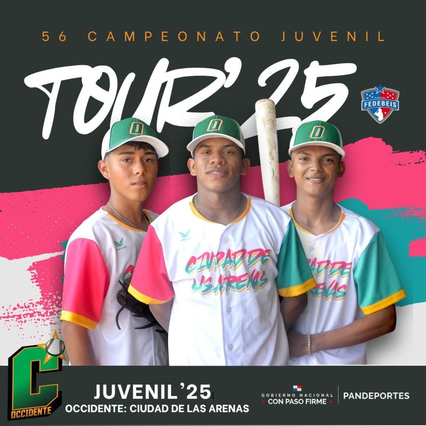Béisbol Juvenil 2025: Chiriquí Occidente viene con nuevo look
