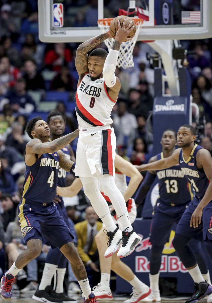 Lillard lidera victoria de Blazers sobre Pelicans 122-110
