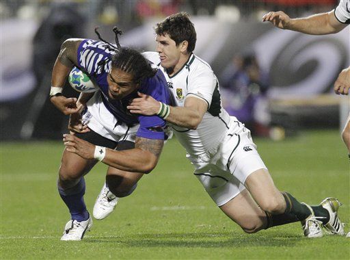 Sudáfrica elimina a Samoa y avanza a cuartos en Mundial de rugby