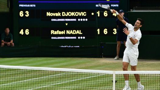 La semifinal de Wimbledon Nadal-Djokovic se aplaza por el toque de queda