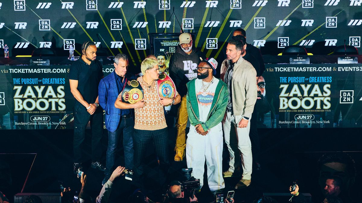 Xander Zayas y Jaron Ennis con intenso primer cara a cara Xander Zayas y Jaron Ennis con intenso primer cara a cara