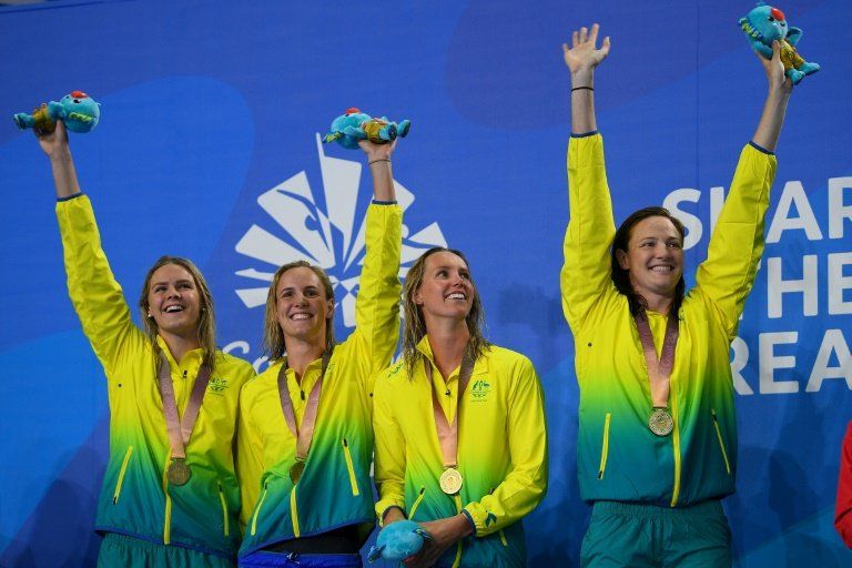 Australia bate récord del mundo de relevos 4x100m libres femenino en los Juegos de la Commonwealth