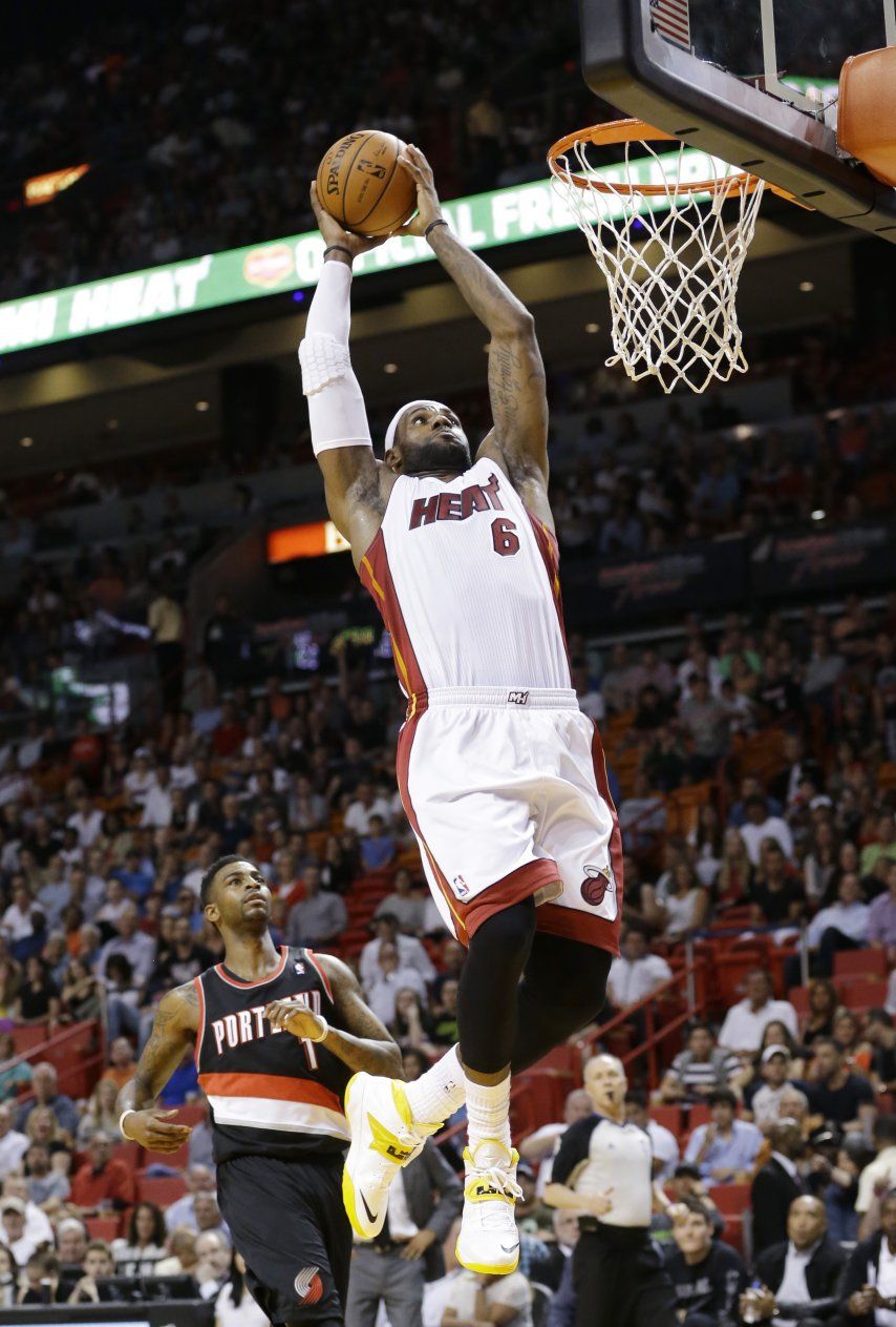 James y Bosh dan triunfo a Heat sobre Blazers