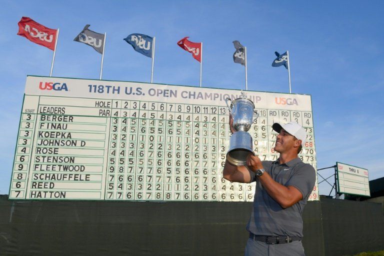 El estadounidense Koepka gana segundo título consecutivo en el US Open de golf