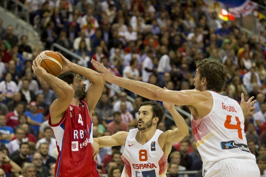 Serbia vence a España en Eurobasket