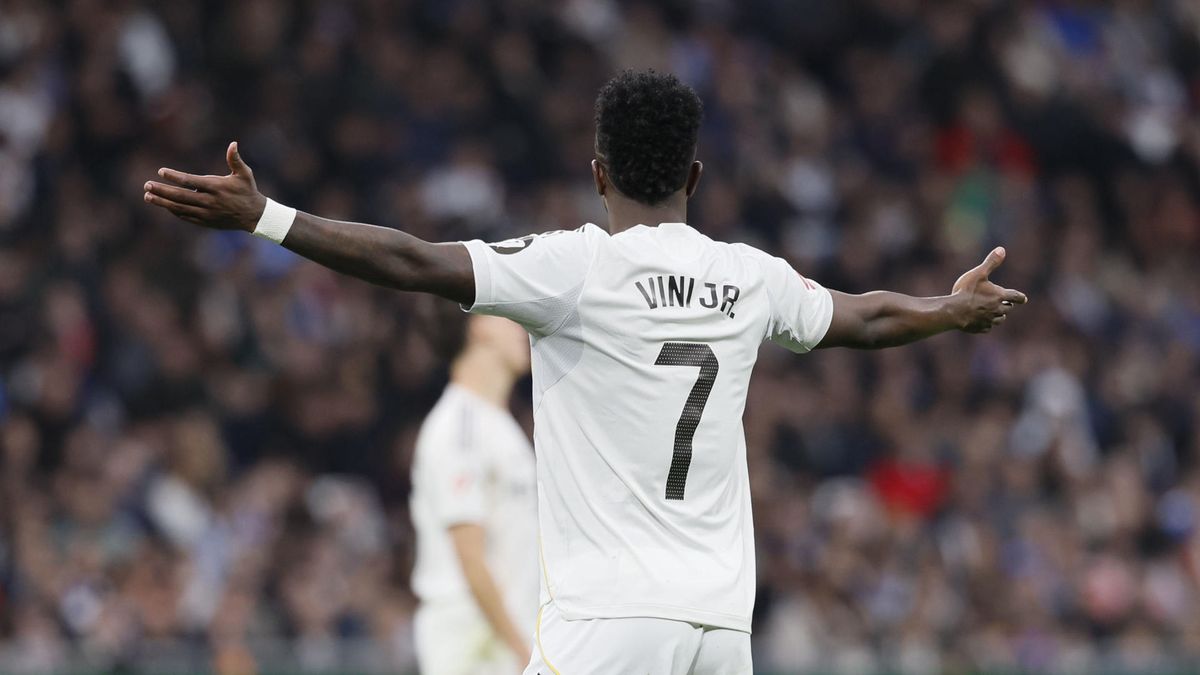 Vinicius contento por la victoria del Real Madrid en su aniversario Vinicius contento por la victoria del Real Madrid en su aniversario