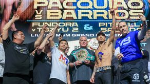 Manny Pacquiao y Mario Barrios cumplieron en la báscula