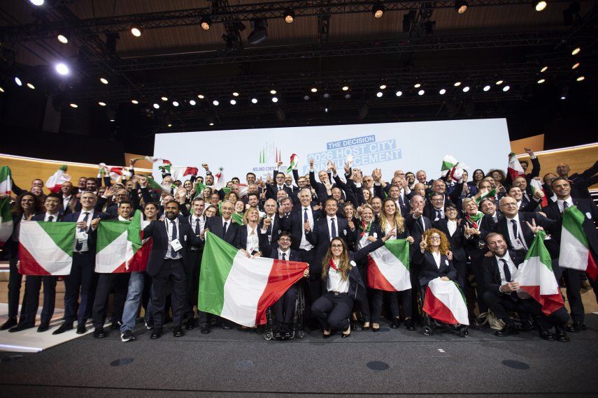 Eligen a Italia sede de Juegos Olímpicos de Invierno 2026