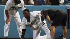 Hanley Ramí­rez deja partido con rodilla golpeada