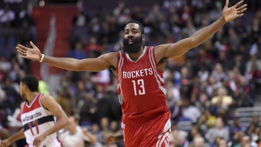 Harden despierta con 42, Rockets vencen a Wizards