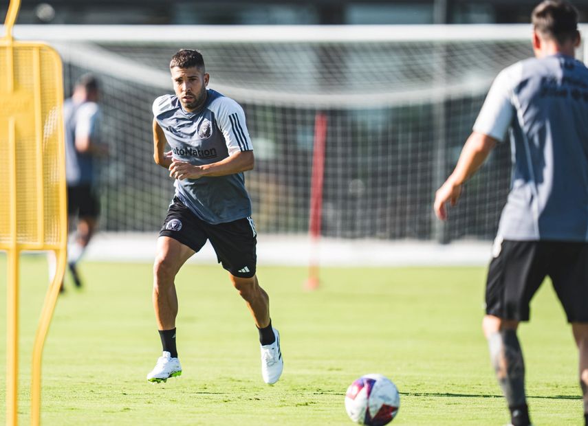 Jordi Alba inició entrenamientos con el Inter Miami