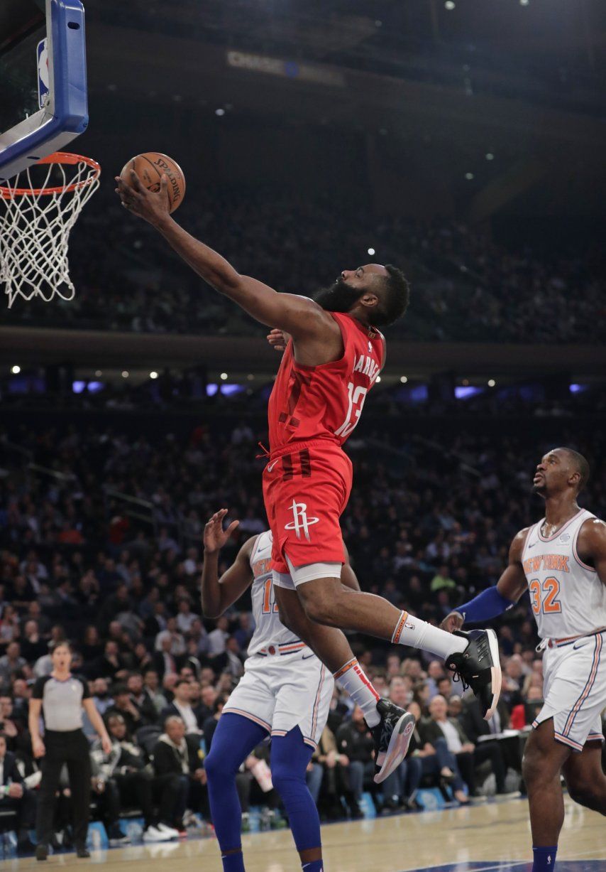 Harden anota 61, máximo de por vida, en triunfo sobre Knicks