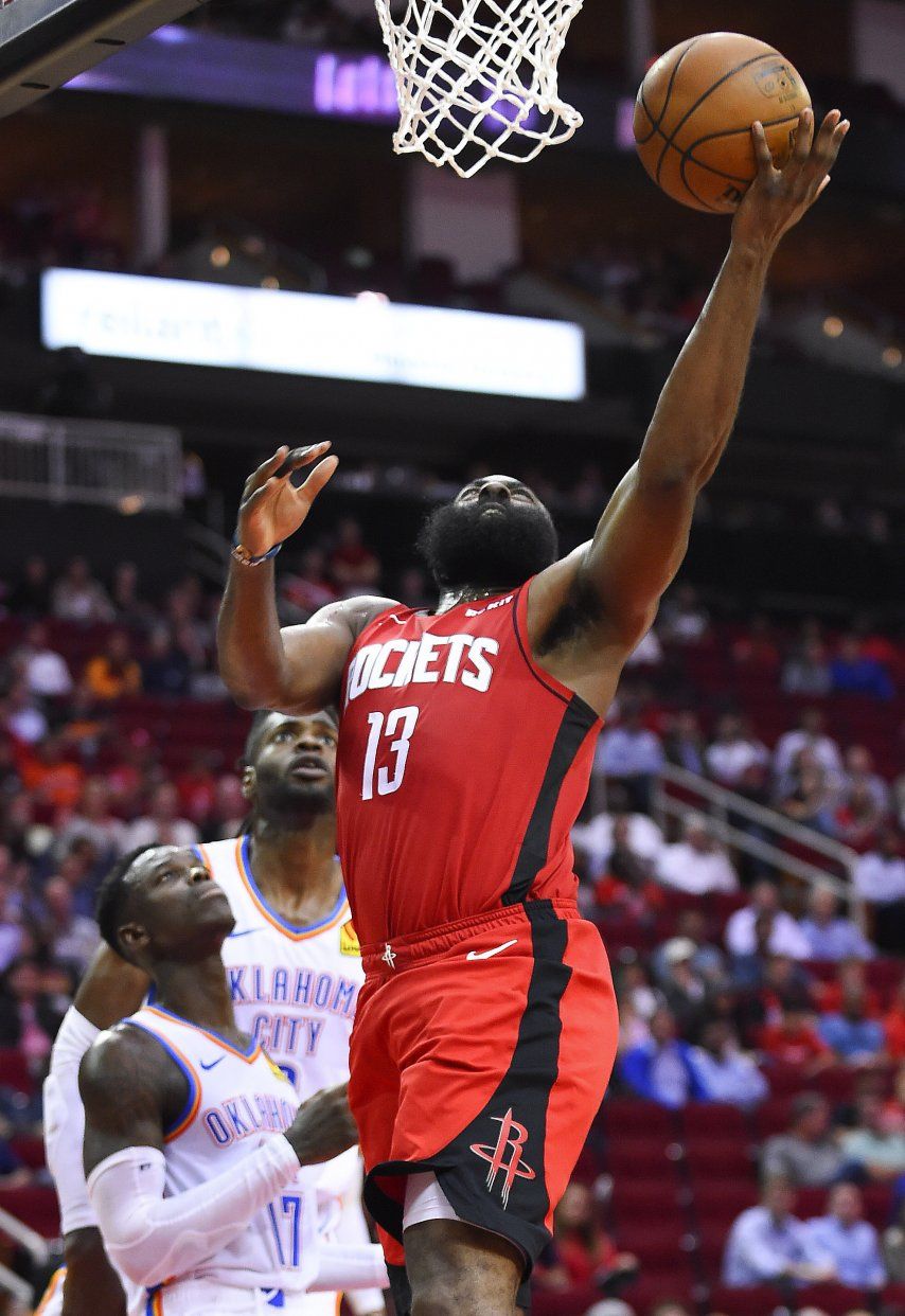 Harden brilla con 40 puntos; Rockets se imponen a Thunder