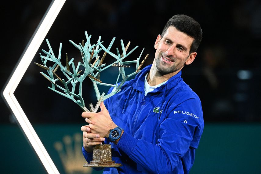 Djokovic conquista su sexto Masters 1000 de París&nbsp;