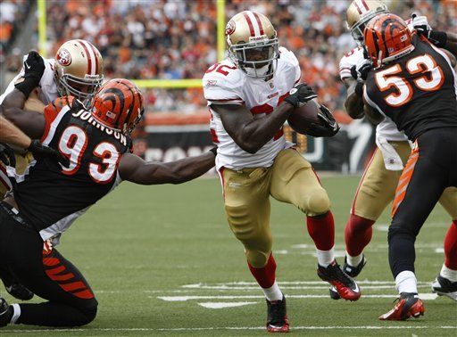 NFL: 49ers 13, Bengals 8; Kendall Hunter anota al final