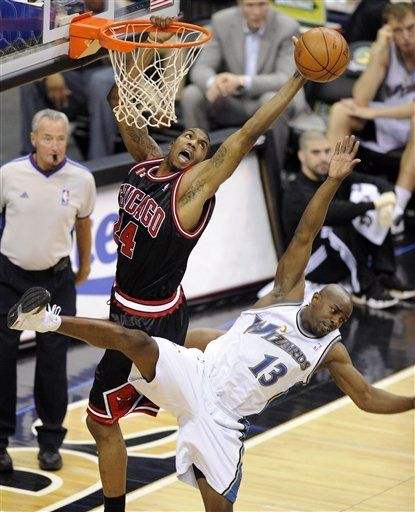 NBA: Bulls 101, Wizards 99