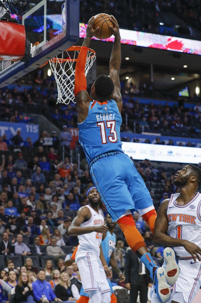 George se destapa con 35 puntos y Thunder supera a Knicks