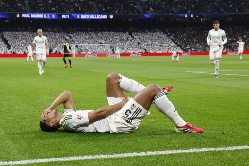 Jude Bellingham sufre lesión en el Real Madrid vs Rayo Vallecano