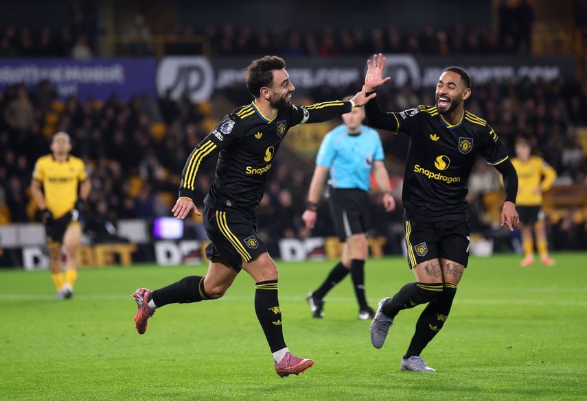 Premier League: Bruno Fernandes lidera triunfo del Manchester United ante Wolves