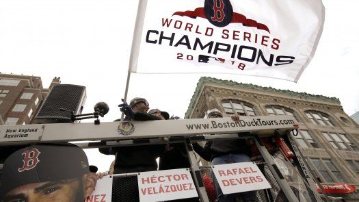 Boston festeja otro campeonato de los Medias Rojas