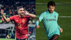 Ferran Torres y Bernardo Silva coincidieron en el City de Guardiola.