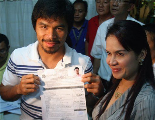 Pacquiao vuelve a postularse para escaño en Congreso filipino