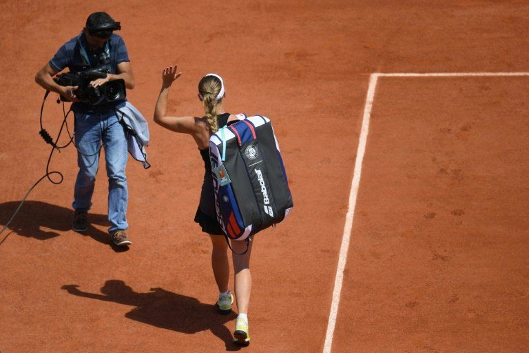 Kasatkina apea de Roland Garros a la número dos del mundo Caroline Wozniacki