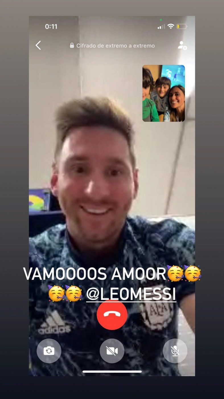 Lionel Messi y su familia