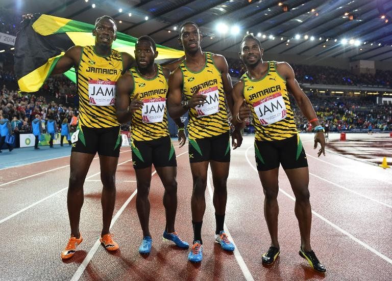 Bolt y Jamaica ganan el relevo 4x100 m. de los Juegos de la Commonwealth