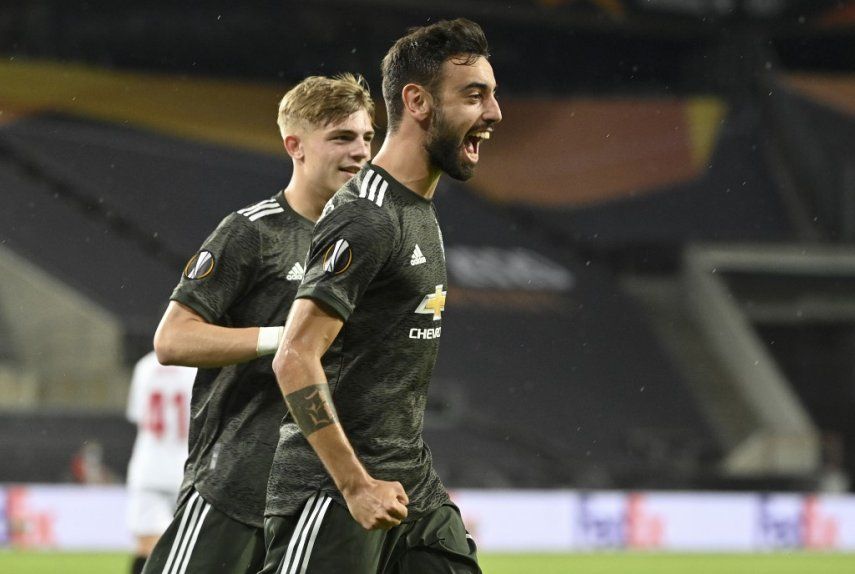 Bruno Fernandes fue máximo goleador de Europa League, Lukaku segundo