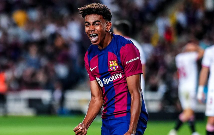 Champions League: Lamine Yamal, titular más joven en la historia