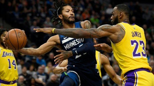 Rose anota 50 puntos en el triunfo de los Wolves y los Lakers ganan de nuevo