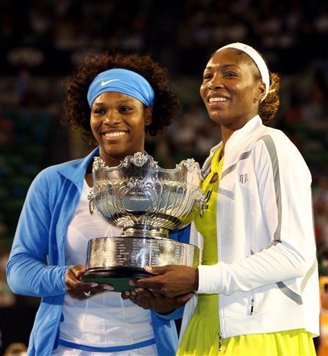 Hermanas Williams ganan tí­tulo de dobles femenil de Australia