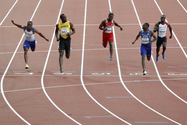 Bolt pasa a la final de 100 metros de Londres-2017