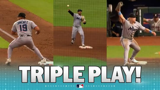 MLB: Leonardo Jiménez inicia histórico triple play con los Miami Marlins MLB: Leonardo Jiménez inicia histórico triple play con los Miami Marlins