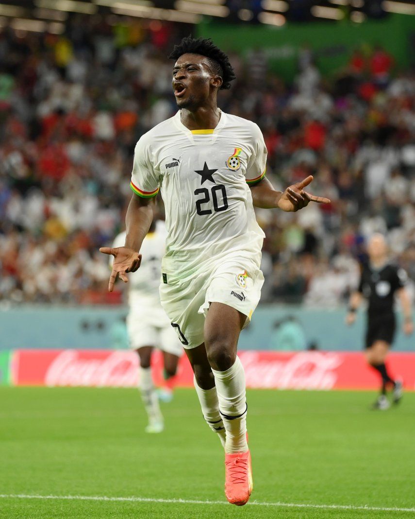 Kudus marcó doblete y selló el triunfo de Ghana.