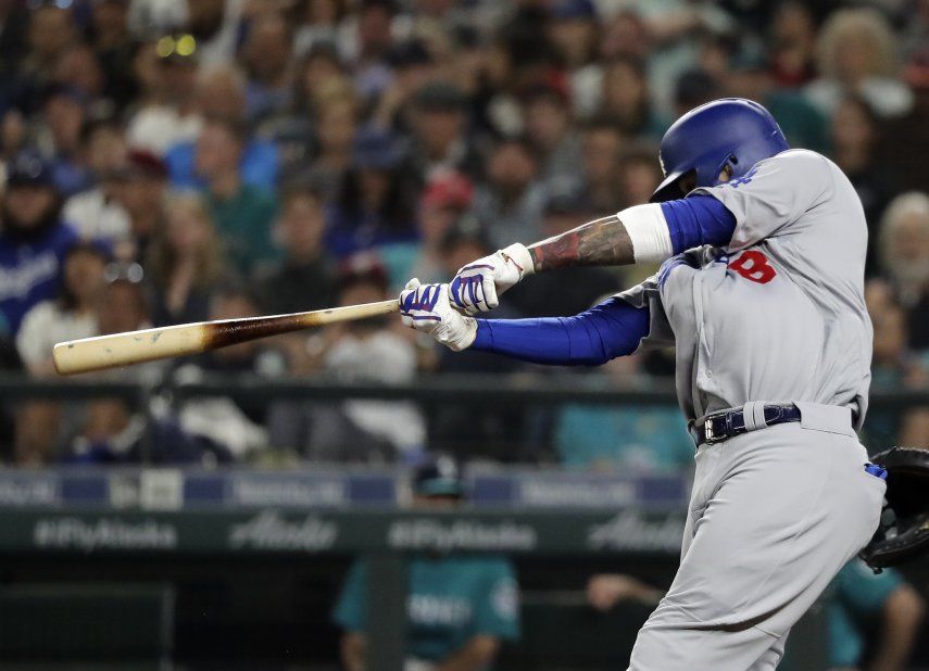 Machado pega 2 jonrones y Dodgers apalean a Marineros