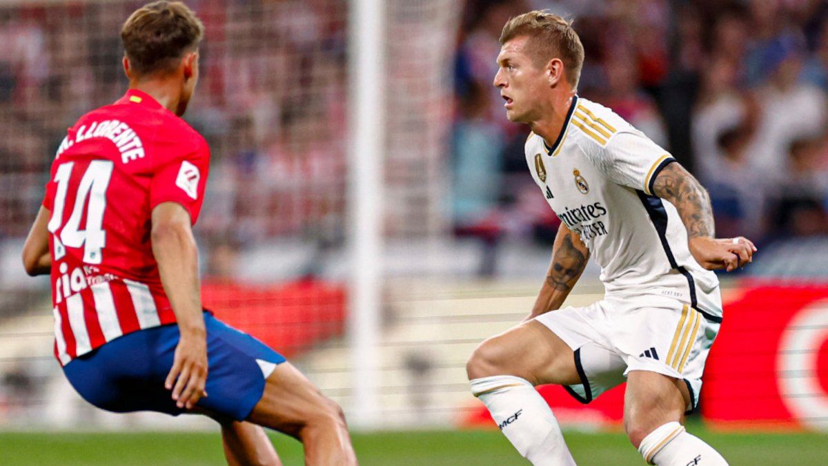 Llegan al descanso con una victoria parcial del Atlético de Madrid de 2-1 sobre el Real Madrid.