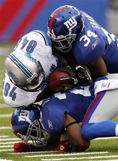 NFL: Giants 28, Lions 20; Manning conecta dos pases de touchdown