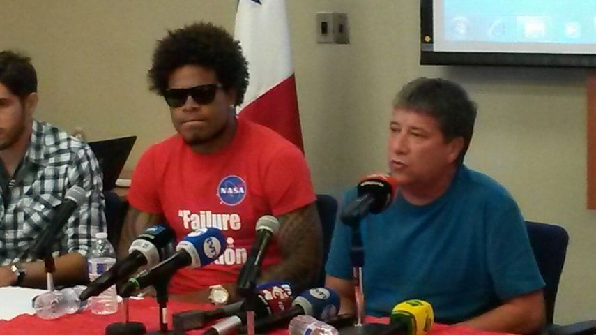 Llegada de los jugadores de Panamá tras Copa Oro